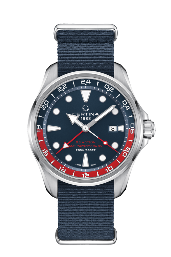 DS Action GMT Powermatic 80 Automatic Blue 316L stainless steel 43.1mm - #0