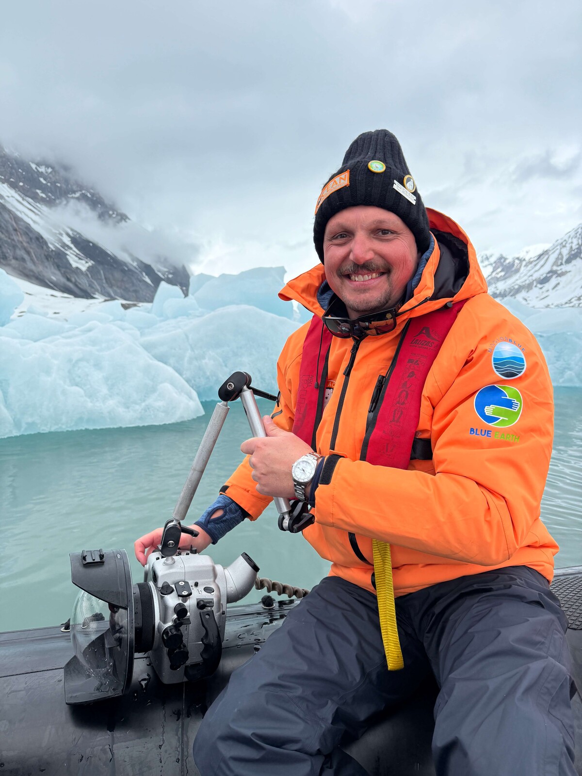 Tobias Friedrich on the boat