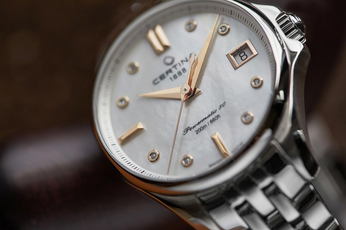 Certina DS Spel ホワイトダイヤル レディース腕時計 C012.309.55.037.00, クォーツムーブメント。