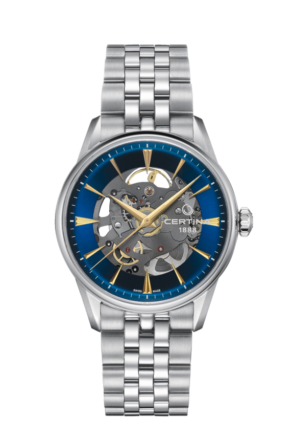 DS-1 Skeleton Automatic Blue 316L stainless steel 40mm - #0