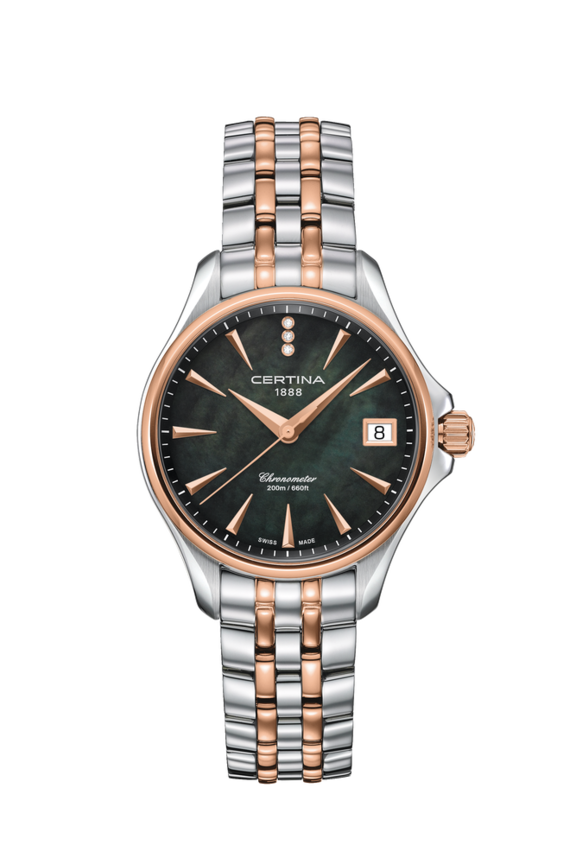 DS Action Quartz Mother of pearl PVD coating, 316L stainless steel:  SwissWatch | Certina