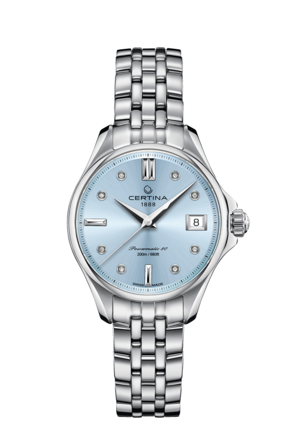 DS Action Lady Powermatic 80 Automatic Blue 316L stainless steel 34.5mm - #0
