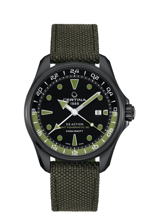 DS Action GMT Automatic Black Synthetic 