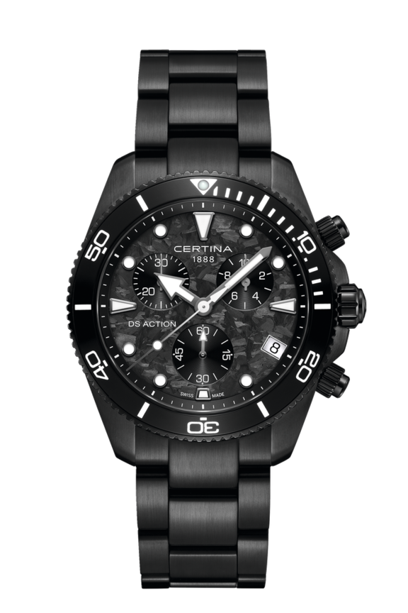 Men watch ∙ Quartz ∙ Black carbon ∙ PVD coating ∙ 316L stainless steel (C0484173320100)