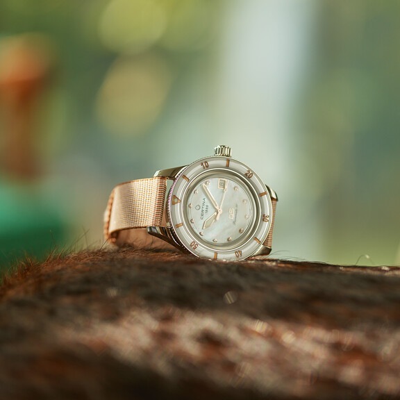 certina 14k gold watch